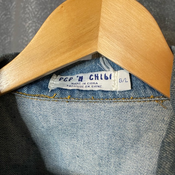 Vintage Cut Off Denim Vest - Jean Jacket Vest - Picture 3 of 6